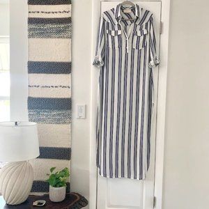 Striped Kaftan Shirtdress